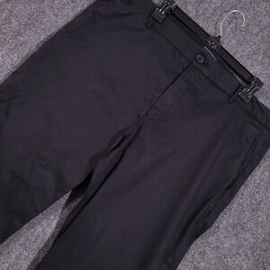 7 Diamonds Performance Pants‎ Mens 38x29 Straight Fit Black Khaki Chino